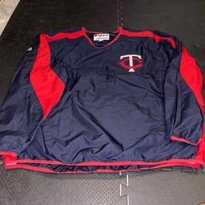 Minnesota Twins Authentic Majestic Windbreaker 2XL Official Licensed MLB Jacket